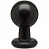 Круглая черная анальная пробка Classic Round Butt Plugs Large - 12,1 см. в Смоленске